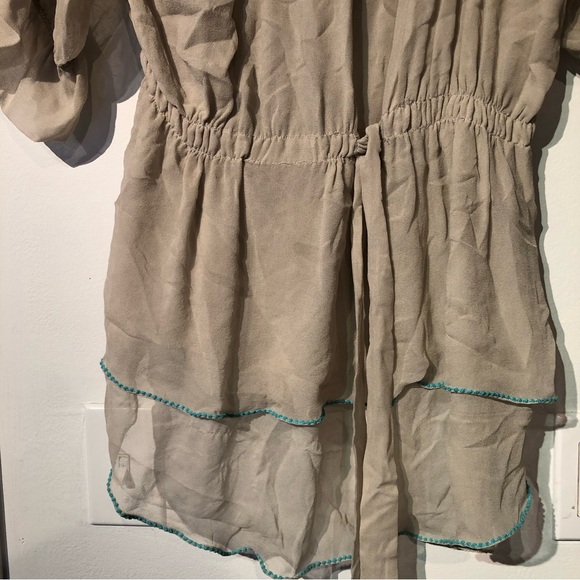 Sailana Anthropologie Sheer Beaded Blouse - Picture 2 of 7